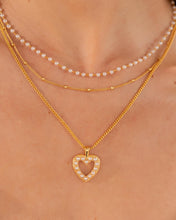 Cargar imagen en el visor de la galería, COLLAR CORAZON PERLADO