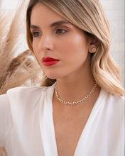 Cargar imagen en el visor de la galería, CHOKER TEJIDO PERLAS