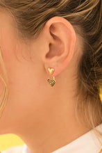 Cargar imagen en el visor de la galería, ARETES DUO CORAZON
