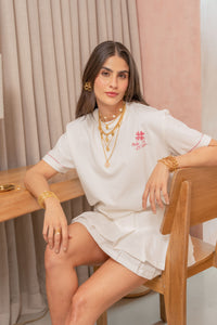 COLLAR TREBOLES ROSA