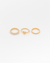 Cargar imagen en el visor de la galería, TRIO ANILLOS PERLA
