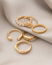 Cargar imagen en el visor de la galería, TRIO ANILLOS PERLA
