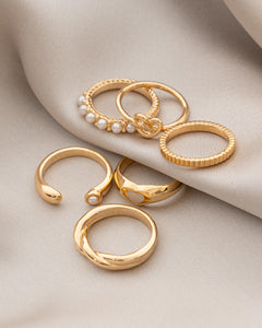 TRIO ANILLOS PERLA