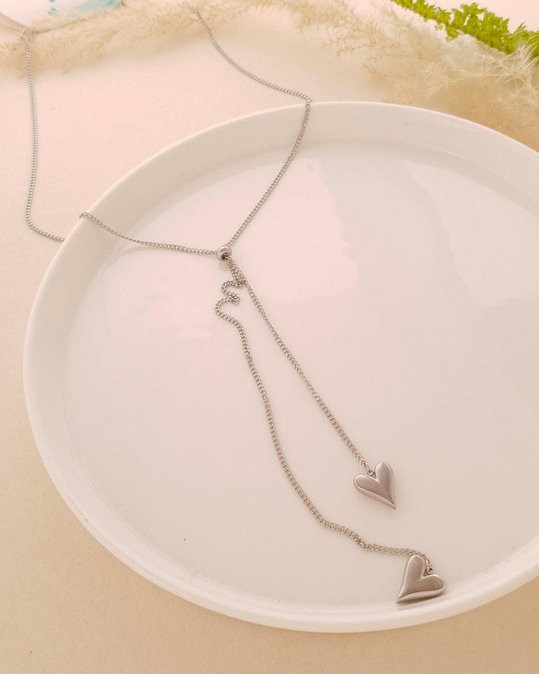 COLLAR PLATEADO CORAZON