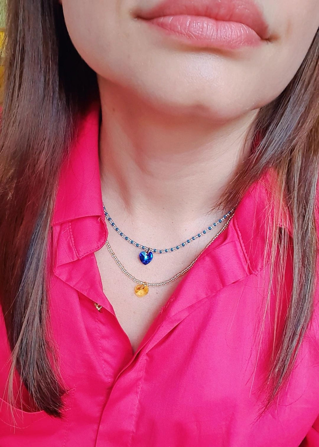 COLLAR CRISTALES CORAZON