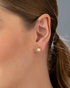 ARETES DOBLE PERLA