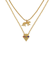 Cargar imagen en el visor de la galería, COLLAR ROMBO CRISTALES
