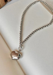 CADENA MAXI LOVE PLATEADA