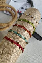 Cargar imagen en el visor de la galería, PULSERA FIBRAS VERDE
