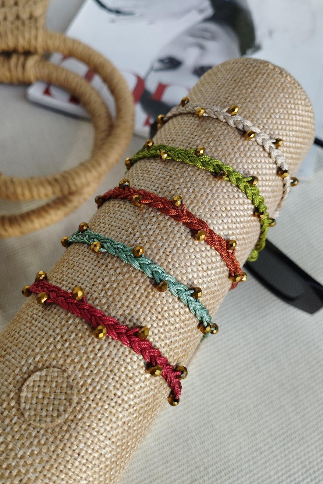 PULSERA FIBRAS VERDE