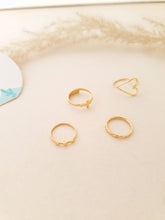 Cargar imagen en el visor de la galería, SET X4 ANILLOS LOVE
