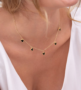CADENA CORAZON PRETO