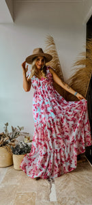 VESTIDO DAFNE ROSA| LILI ARCE ACCESORIOS